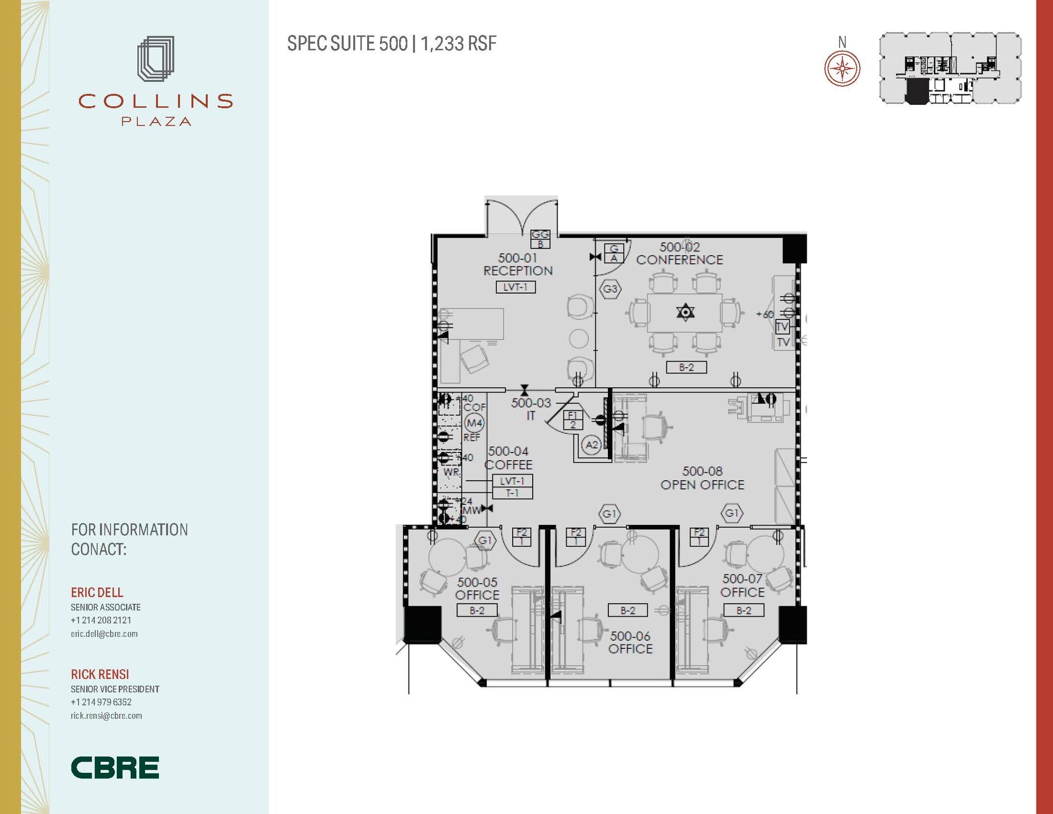 1755 N Collins Blvd, Richardson, TX for lease Floor Plan- Image 1 of 2