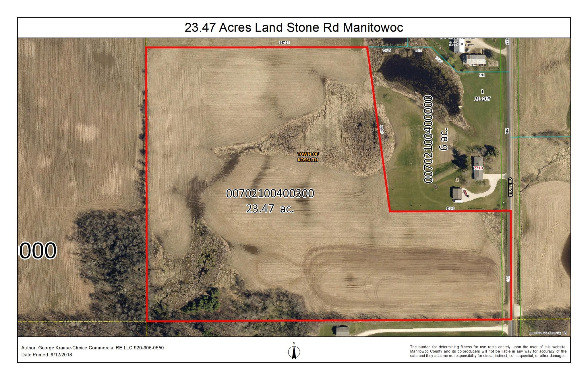 Parcel 1 Stone Rd, Manitowoc, WI 54220 23.36 Acres Buildable Land