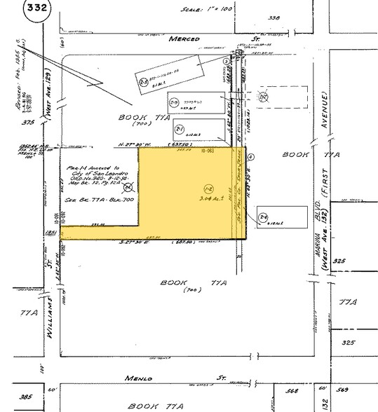 1951 Williams St, San Leandro, CA for lease - Plat Map - Image 3 of 3