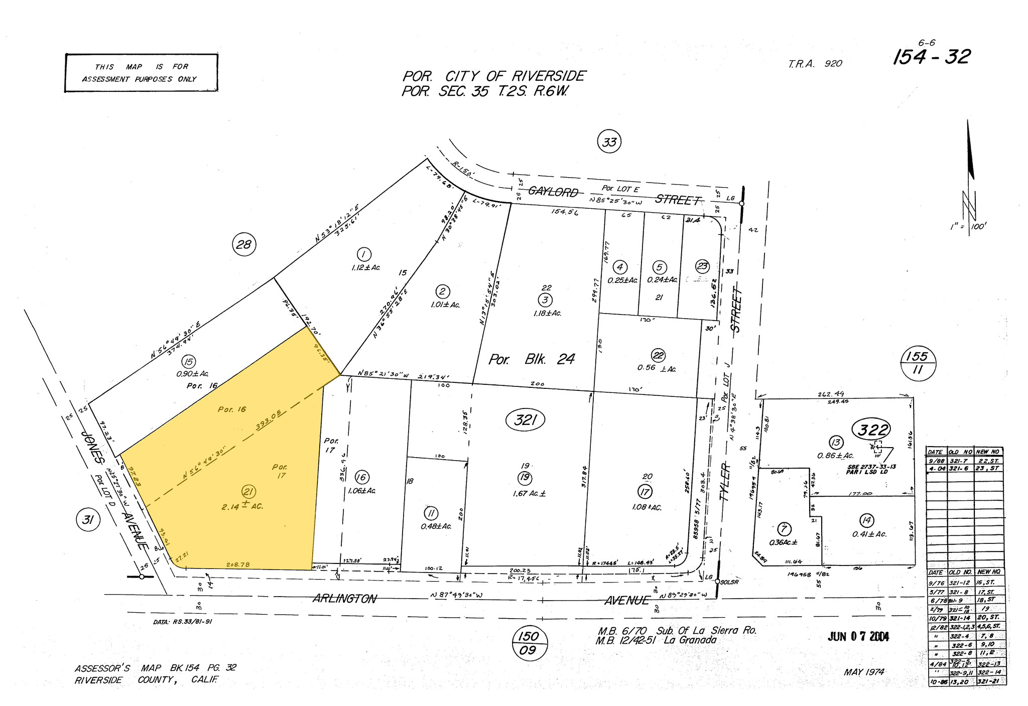 10391 Arlington Ave, Riverside, CA for sale Plat Map- Image 1 of 1