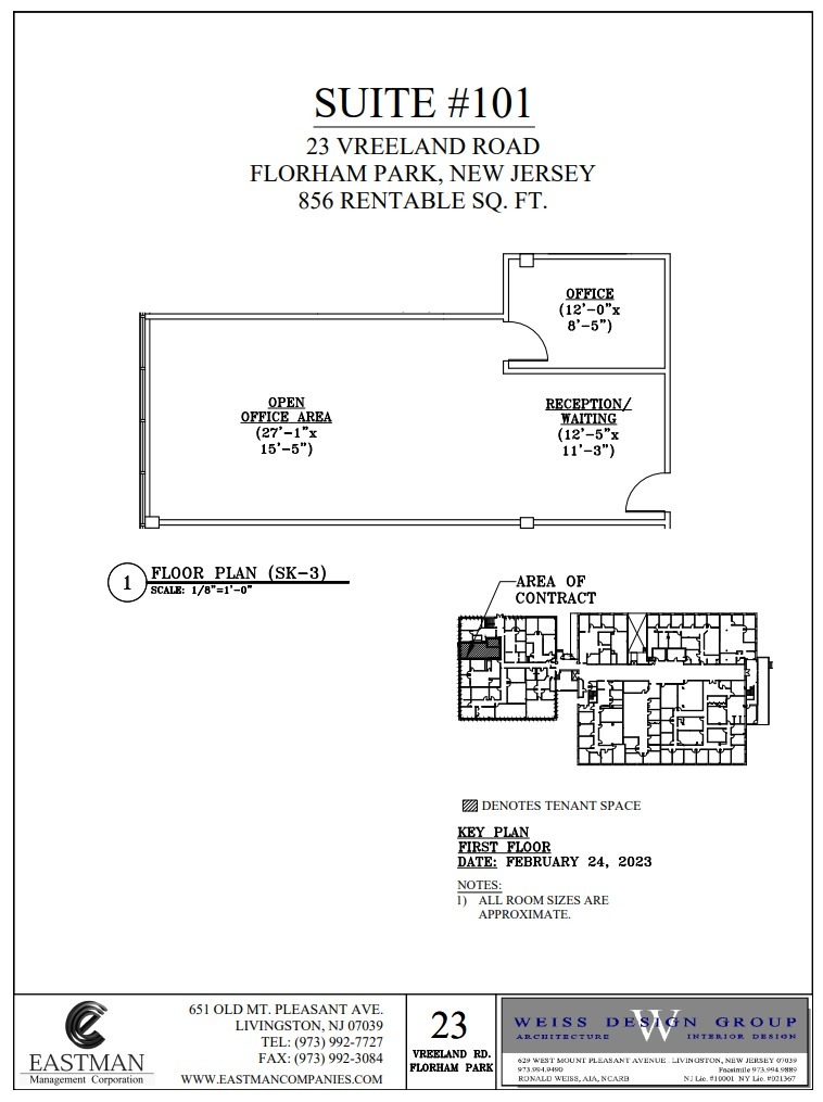 23 Vreeland Rd, Florham Park, NJ for lease Floor Plan- Image 1 of 1