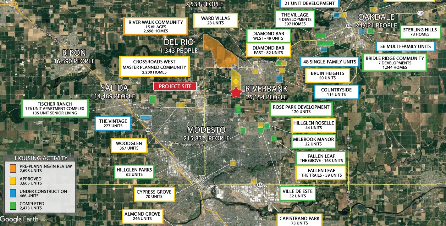 NWC Oakdale Rd & Claribel Rd, Riverbank, CA 95367 Crossroads West