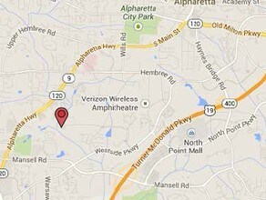 1100 Old Ellis Rd, Roswell, GA - AERIAL  map view