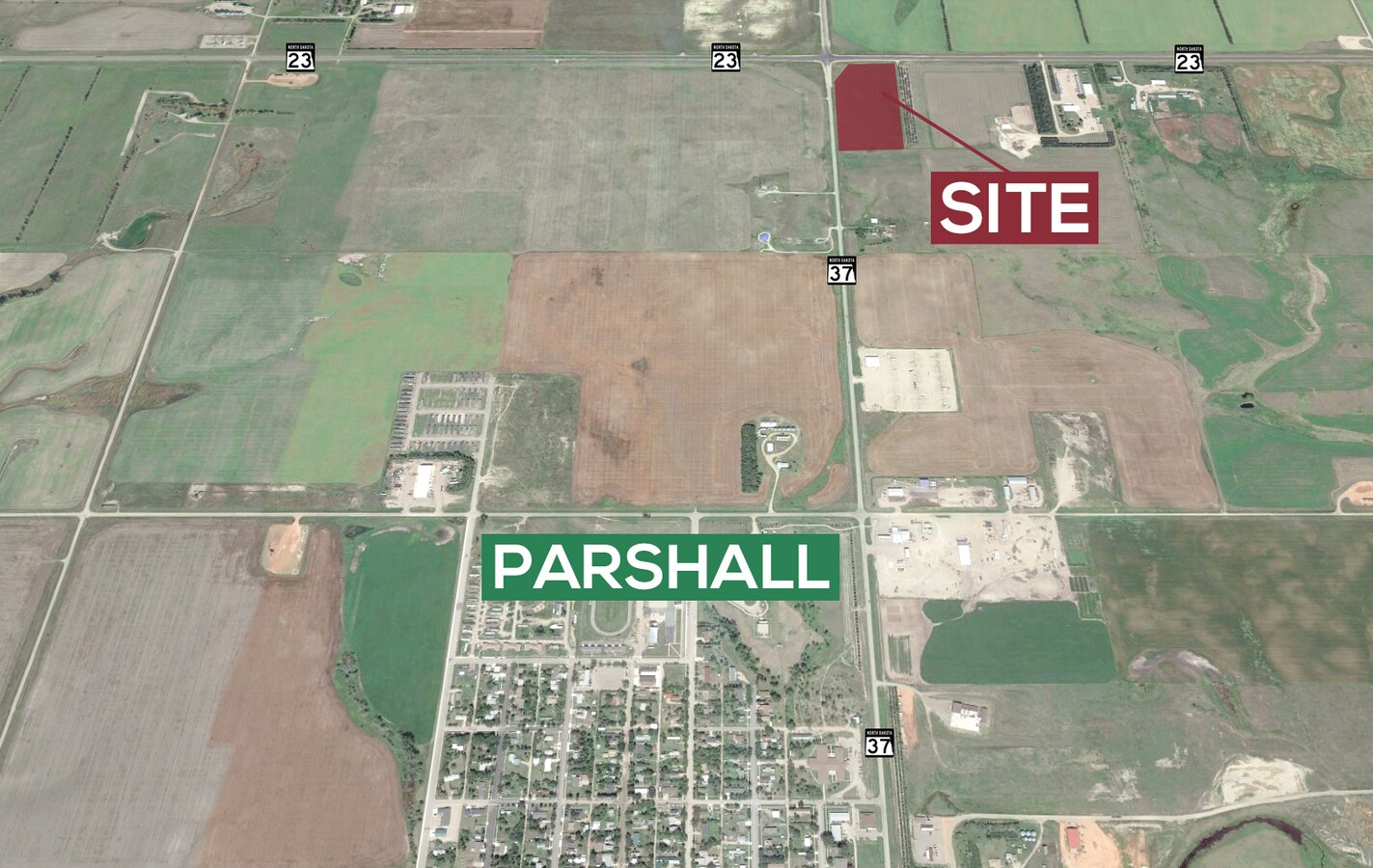 ND Highway 37 & ND Highway 23, Parshall, ND 58770 CStore Site in