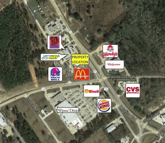 73009 Highway 25, Covington, LA 70435 McDonald's Anchored Retail