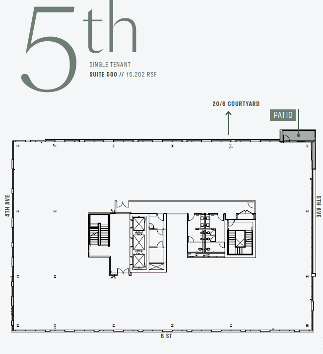 450 B St, San Diego, CA for lease Floor Plan- Image 1 of 1