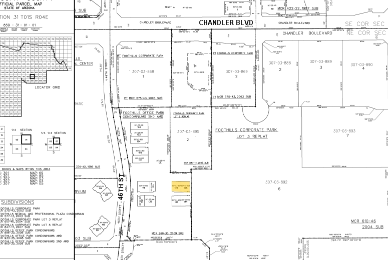 15825 S 46th St, Phoenix, AZ for lease - Plat Map - Image 2 of 14