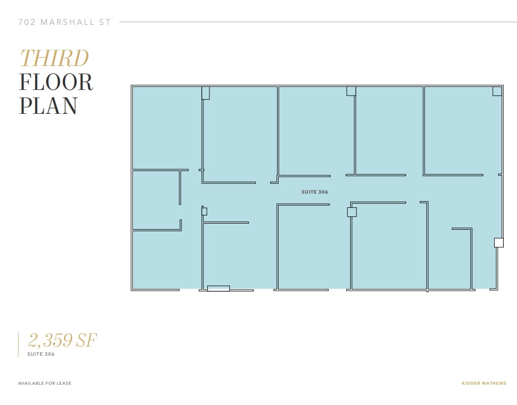 702 Marshall St, Redwood City, CA for lease Floor Plan- Image 1 of 1