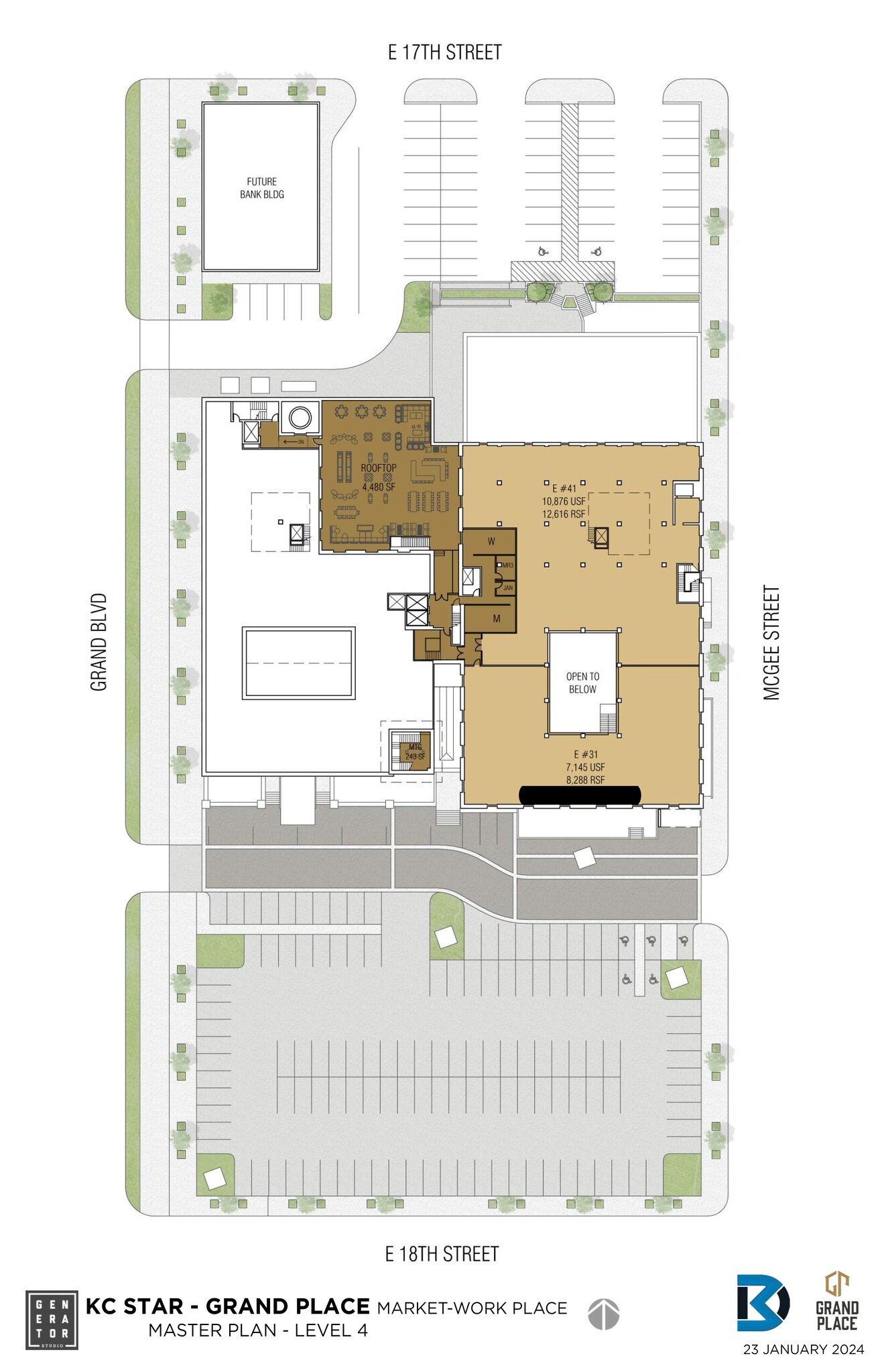 1729 Grand Blvd, Kansas City, MO for lease Site Plan- Image 1 of 2