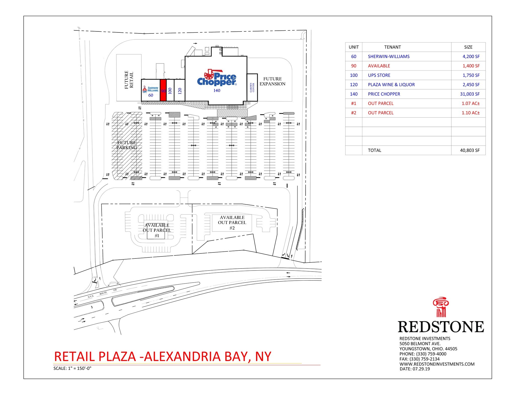 43449 State Rt 12, Alexandria Bay, NY for lease Site Plan- Image 1 of 2
