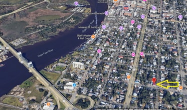 315-317 Castle St, Wilmington, NC - AERIAL  map view