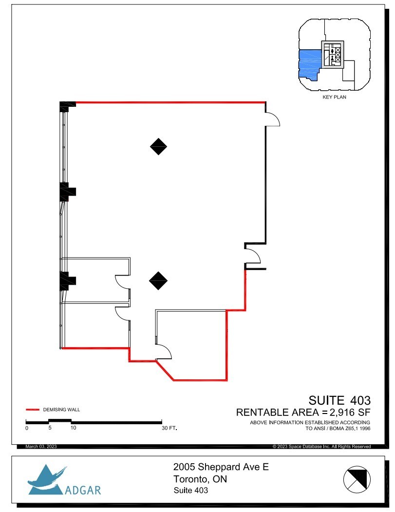2001 Sheppard Ave E, Toronto, ON for lease Floor Plan- Image 1 of 1