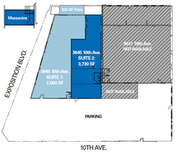 3641-3645 10th Ave, Los Angeles, CA for lease Floor Plan- Image 1 of 1