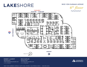 18101 Von Karman Ave, Irvine, CA for lease Floor Plan- Image 1 of 1