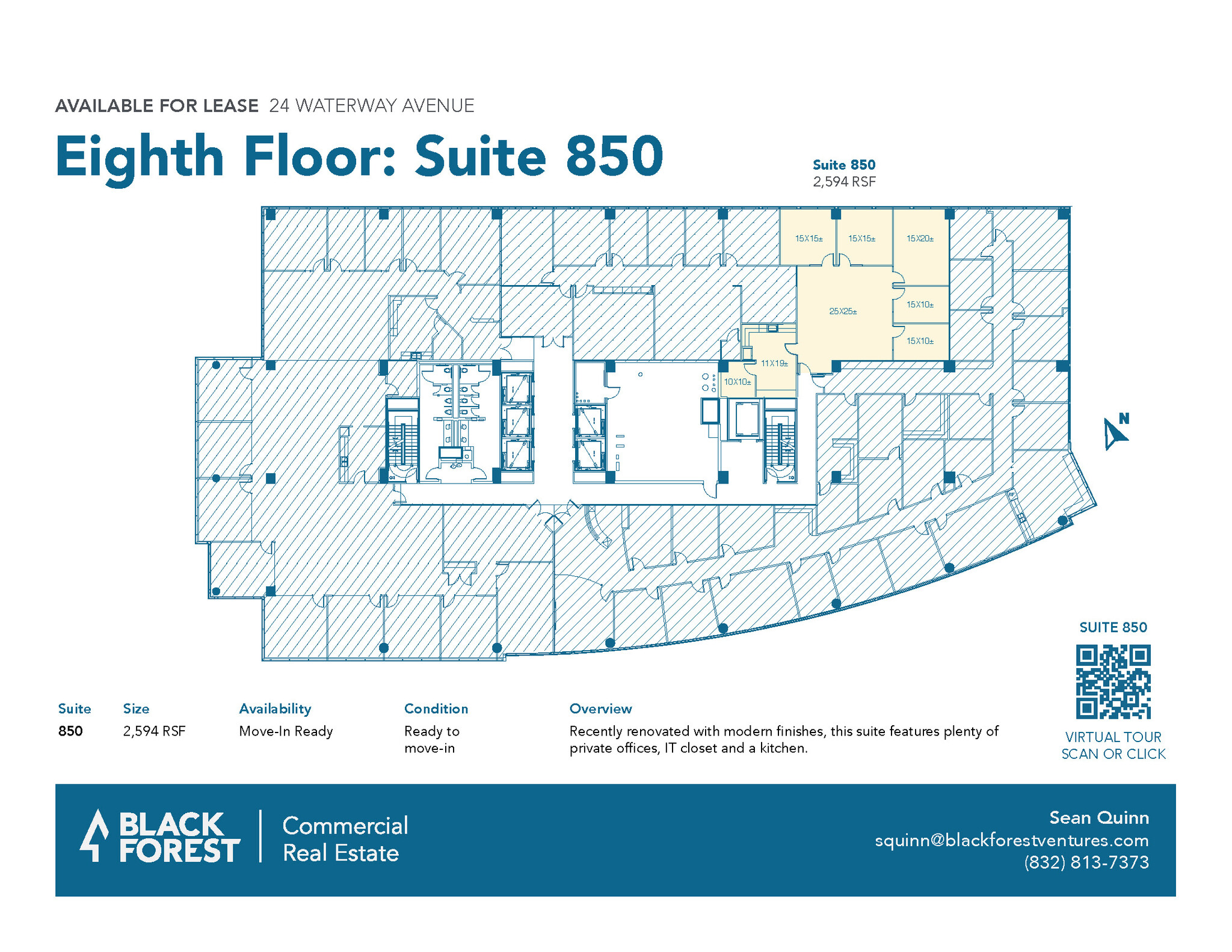 24 Waterway Ave, The Woodlands, TX for lease Floor Plan- Image 1 of 1