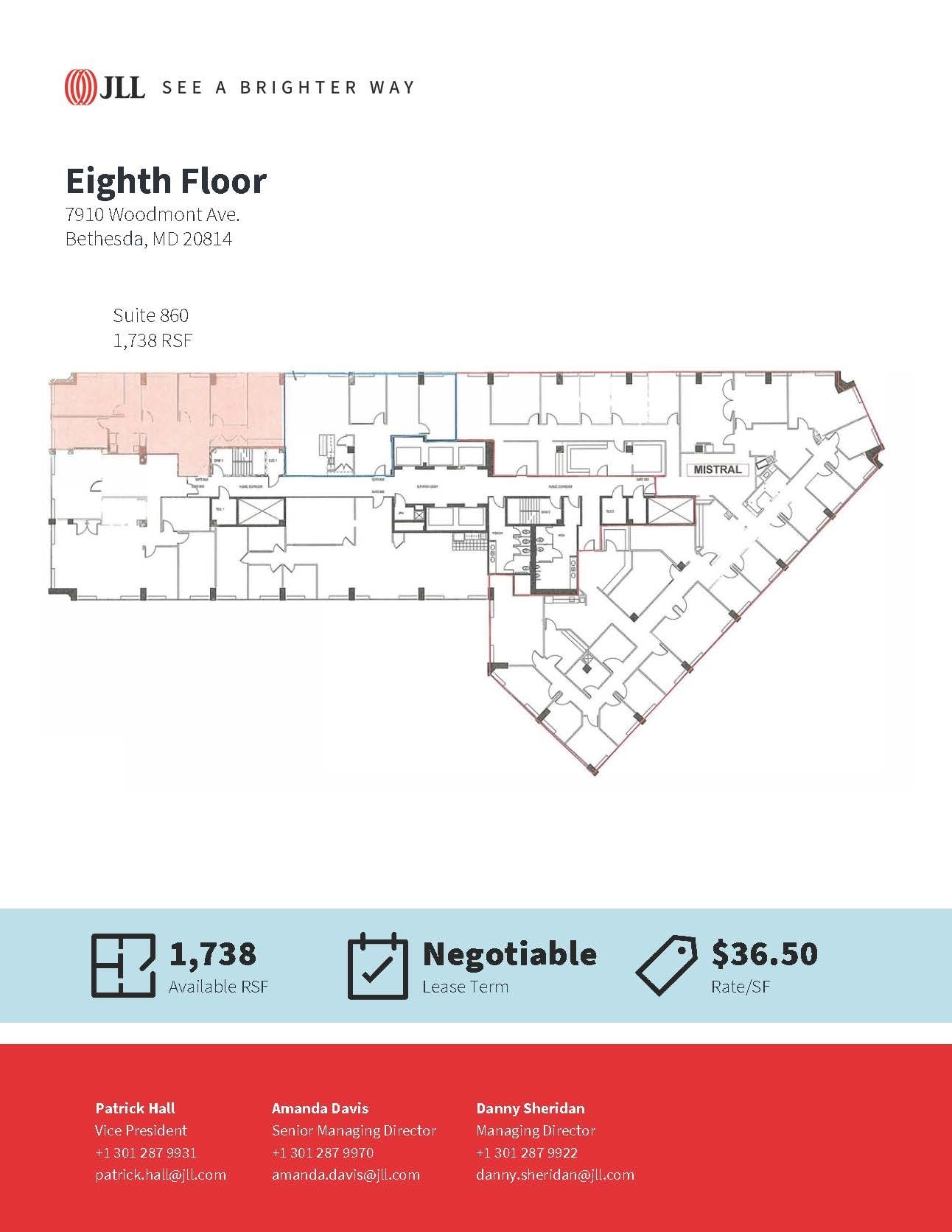 7910 Woodmont Ave, Bethesda, MD for lease Floor Plan- Image 1 of 1