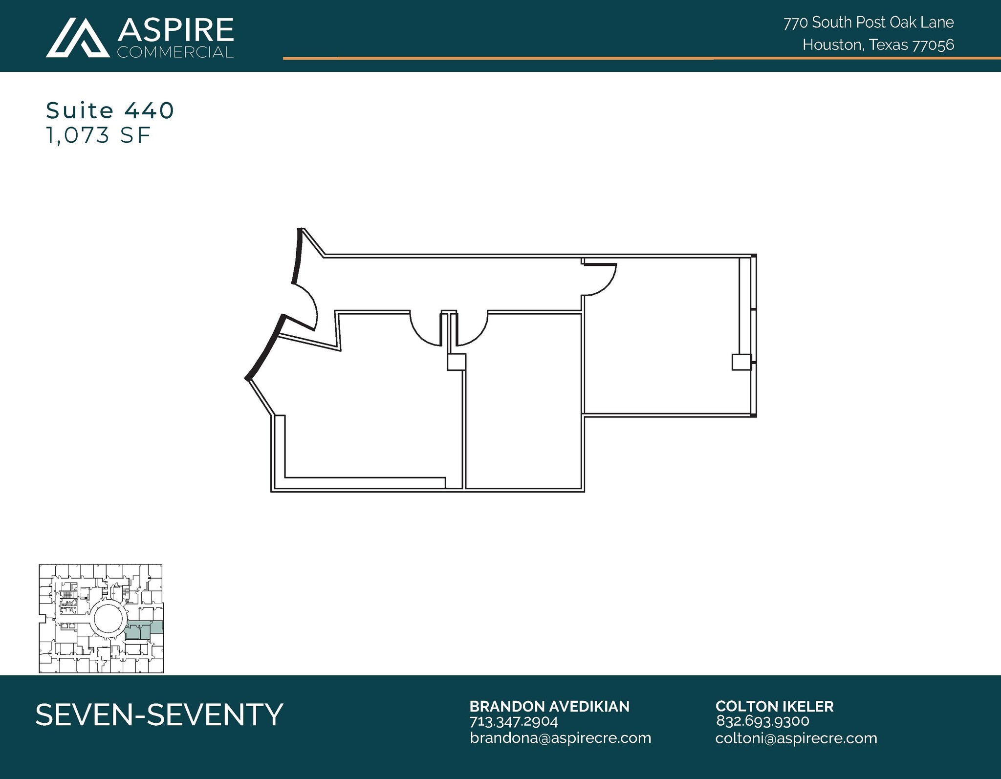 770 S Post Oak Ln, Houston, TX for lease Floor Plan- Image 1 of 1