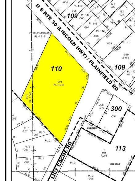 16200 S Lincoln Hwy, Plainfield, IL for lease - Plat Map - Image 3 of 13