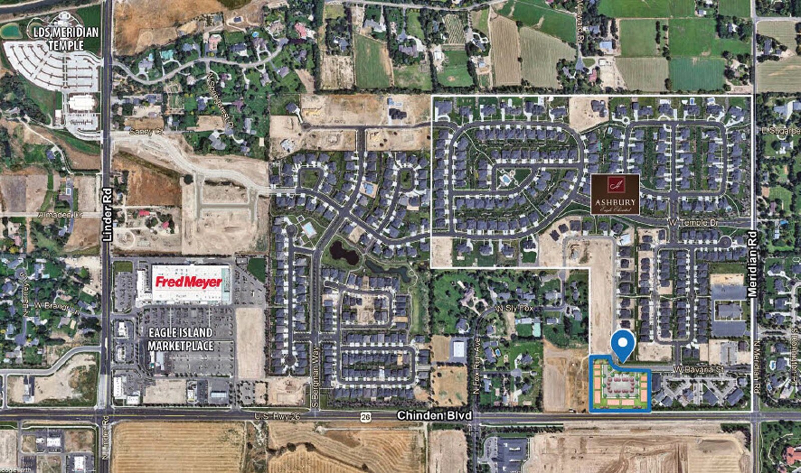 3553 W Bavaria St, Meridian, ID for sale Aerial- Image 1 of 1