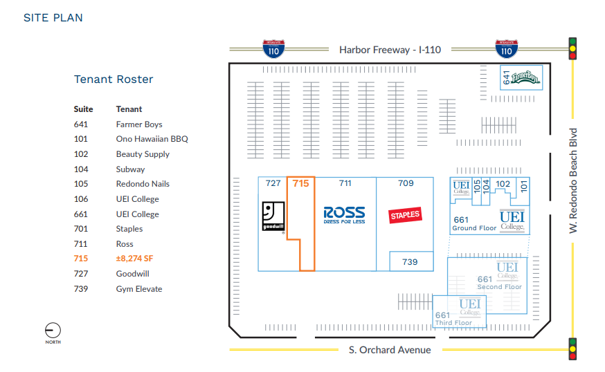 611 Redondo Beach Blvd, Gardena, CA for lease Site Plan- Image 1 of 1