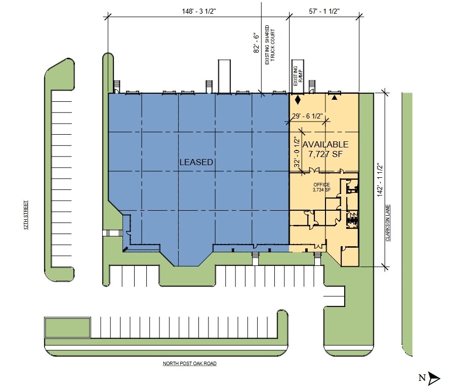 4444-4464 W 12th St, Houston, TX for lease Site Plan- Image 1 of 1