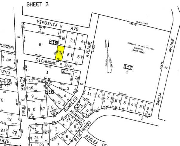 219 Richmond Ave, New Milford, NJ for lease - Plat Map - Image 2 of 2