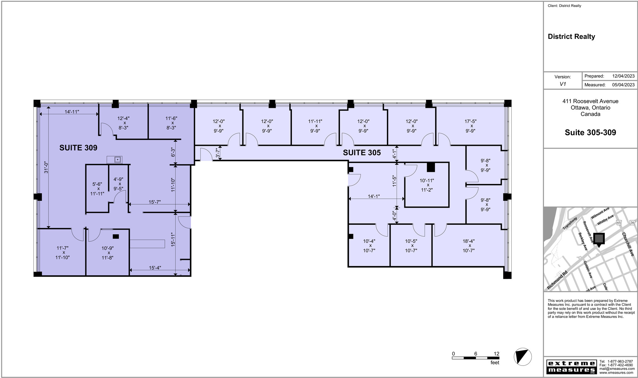 411 Roosevelt Ave, Ottawa, ON for lease Floor Plan- Image 1 of 9