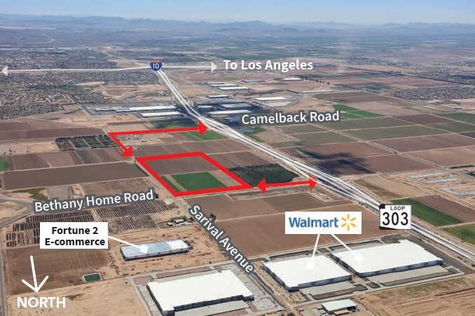 SWC Bethany Home Rd & Sarival Ave, Litchfield Park, AZ for lease - Aerial - Image 2 of 2