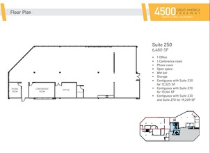 4500 Great America Pky, Santa Clara, CA for lease Floor Plan- Image 1 of 2