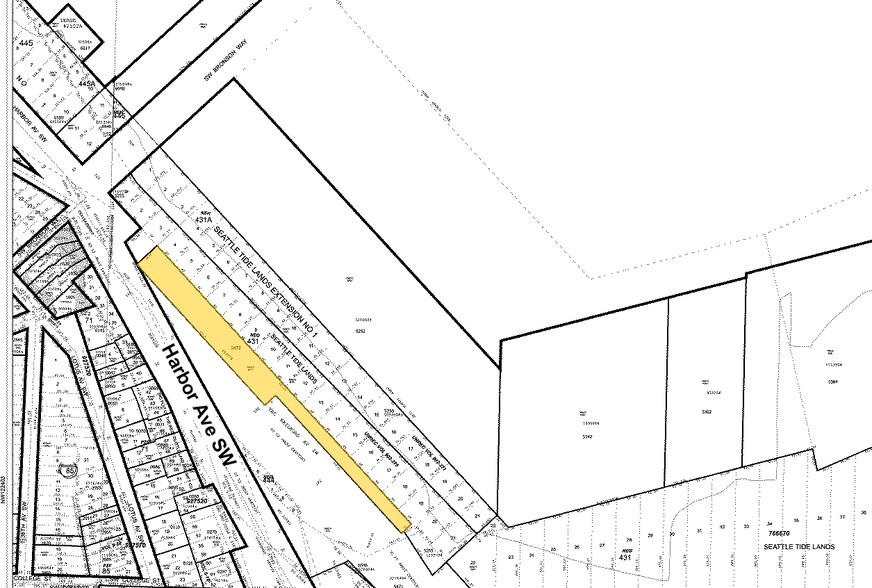 2130 Harbor Ave SW, Seattle, WA for lease - Plat Map - Image 1 of 1