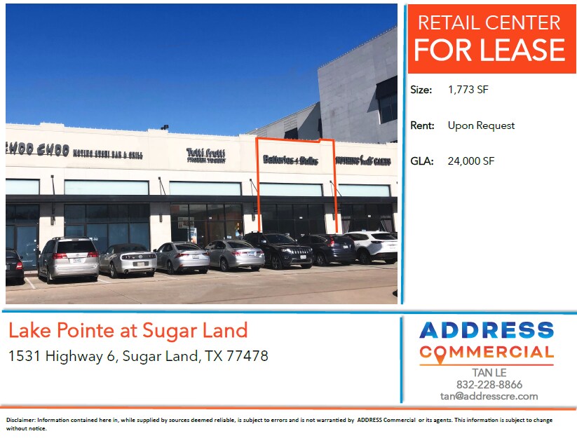 1531 S Hwy 6, Sugar Land, TX 77478 - Retail for Lease | LoopNet.com
