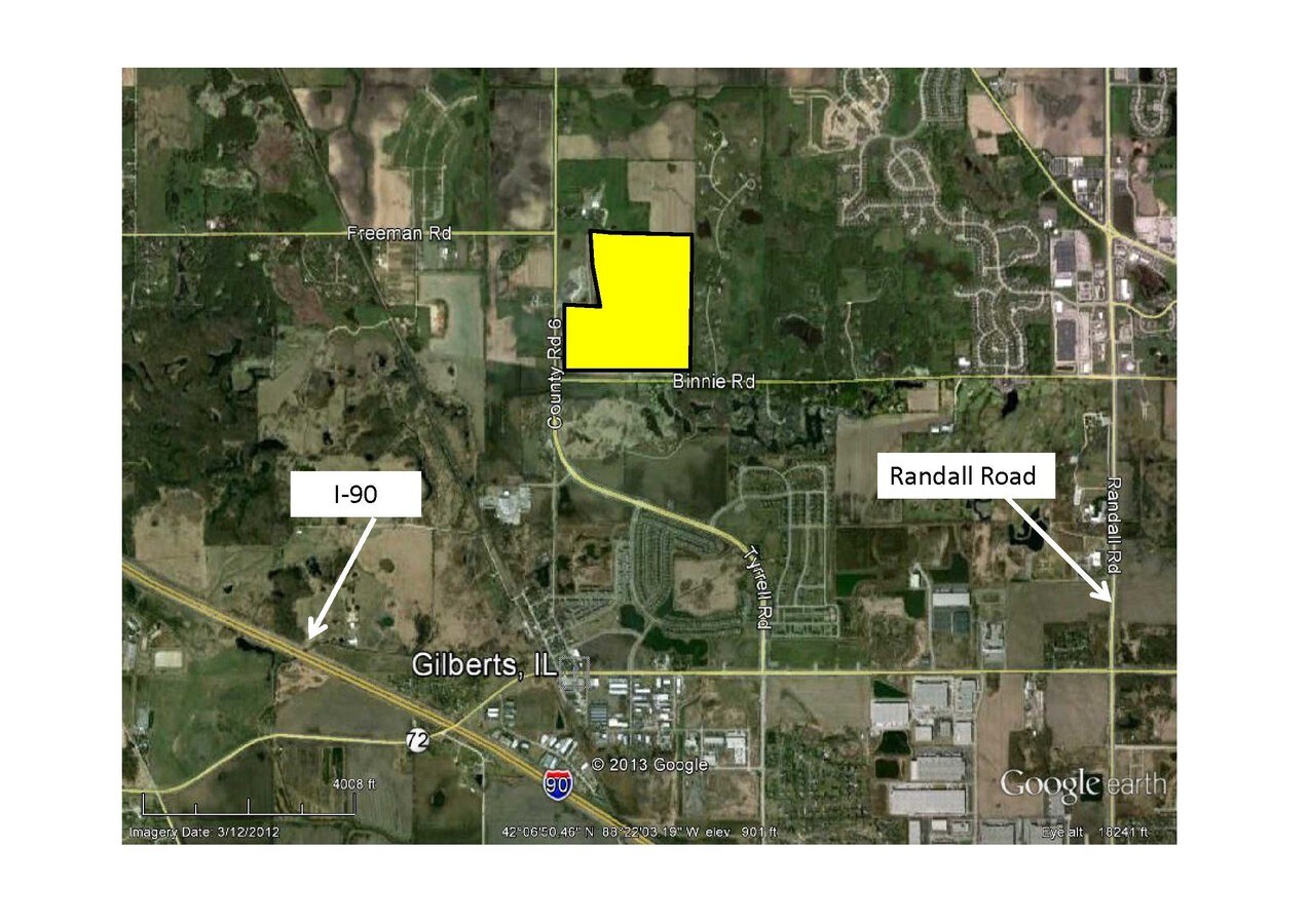 NEC Galligan & Binne Rd, Gilberts, IL 60136 Land for Sale