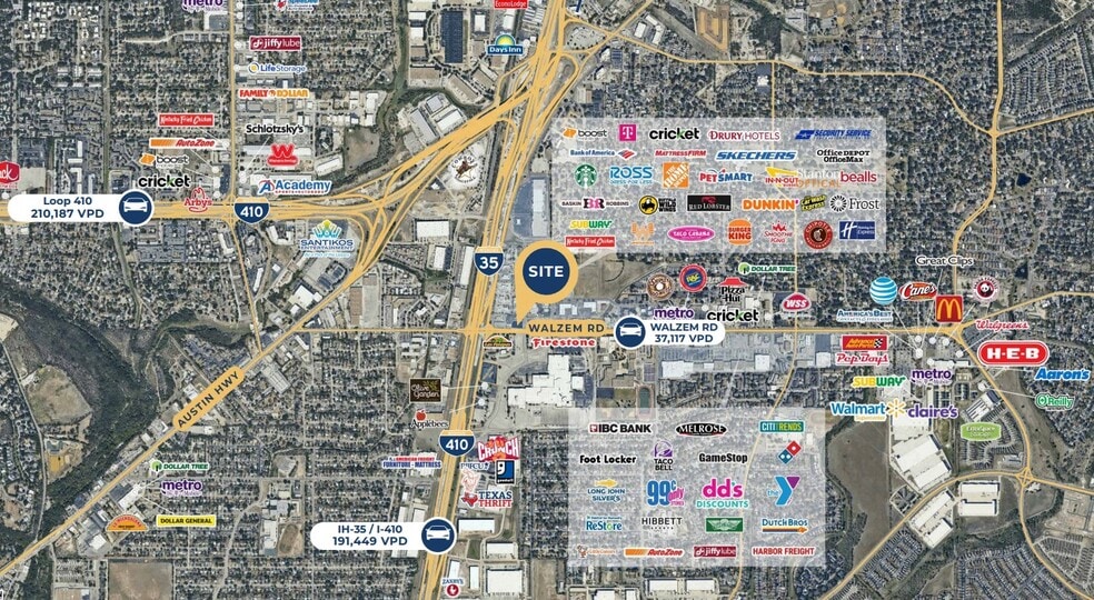 4825 Walzem Rd, San Antonio, TX for lease - Aerial - Image 3 of 4