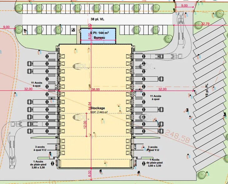 Industrial in Sauvian for lease - Site Plan - Image 1 of 1
