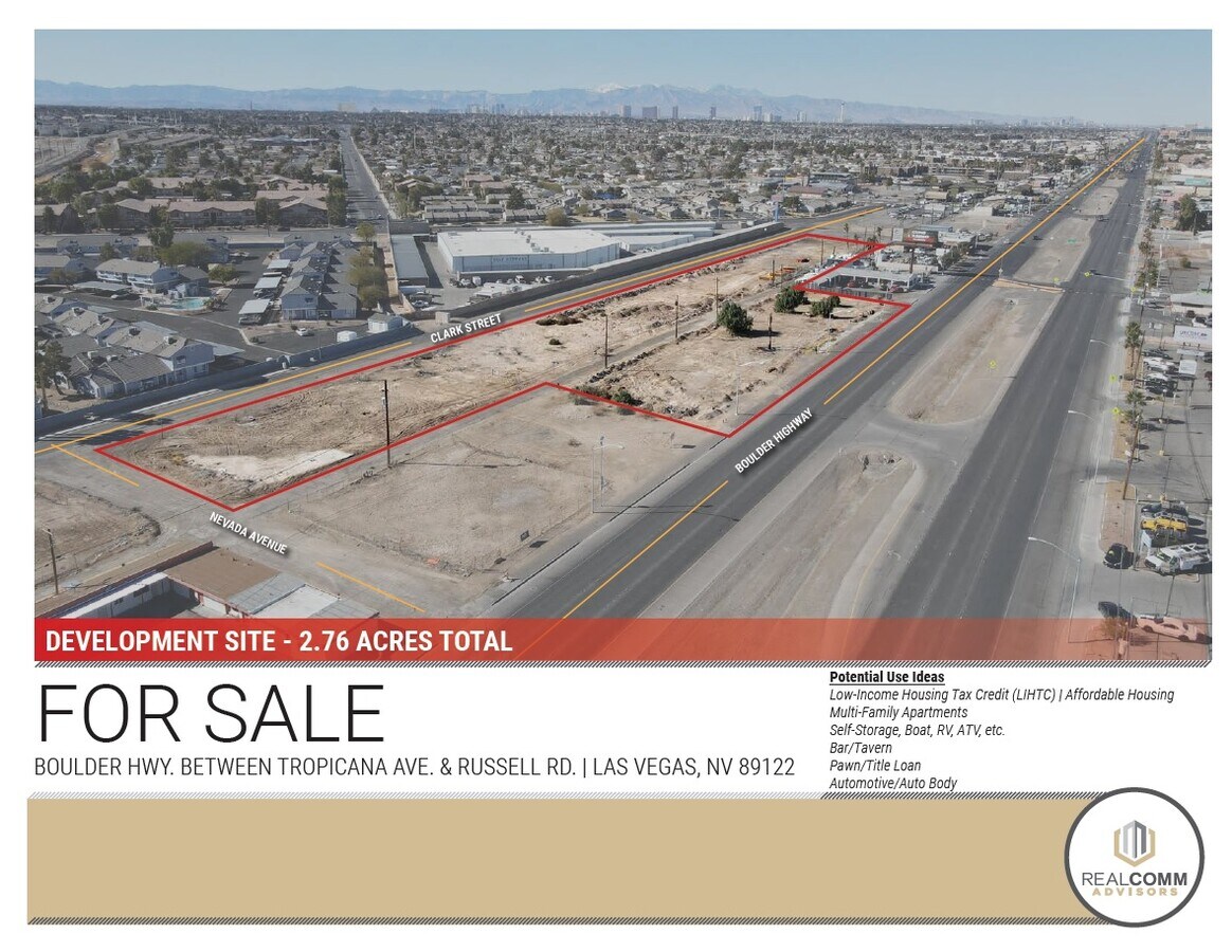 Boulder Highway, Las Vegas, NV 89122 2.76 Acre Boulder Highway
