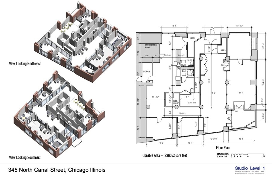 345 N Canal St, Chicago, IL for lease - Floor Plan - Image 2 of 15