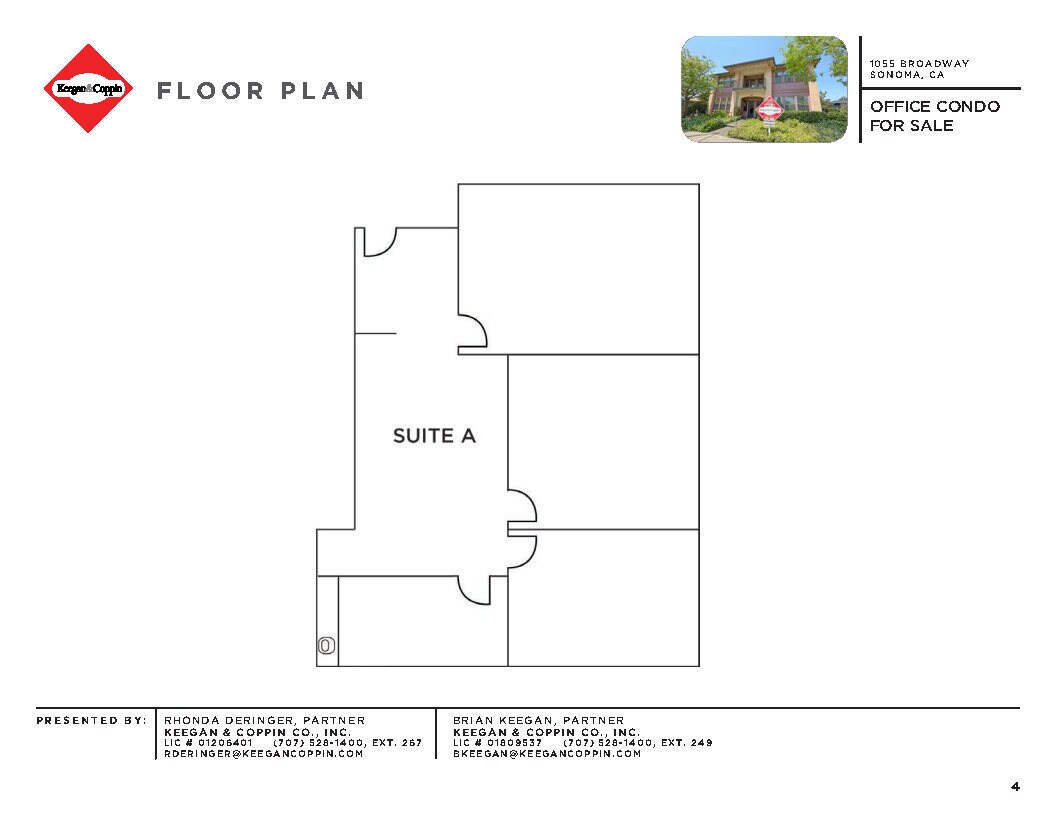 1055 Broadway, Sonoma, CA 95476 - Unit A -  - Floor Plan - Image 1 of 11