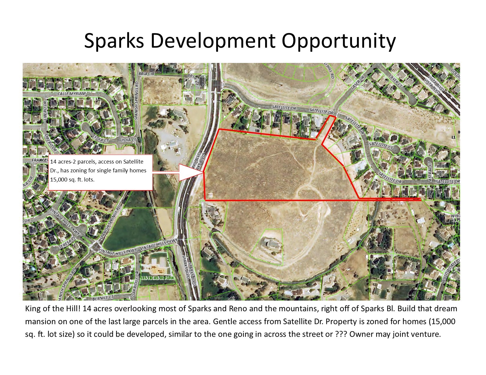 0 Satellite Dr, Sparks, NV for sale Other- Image 1 of 1