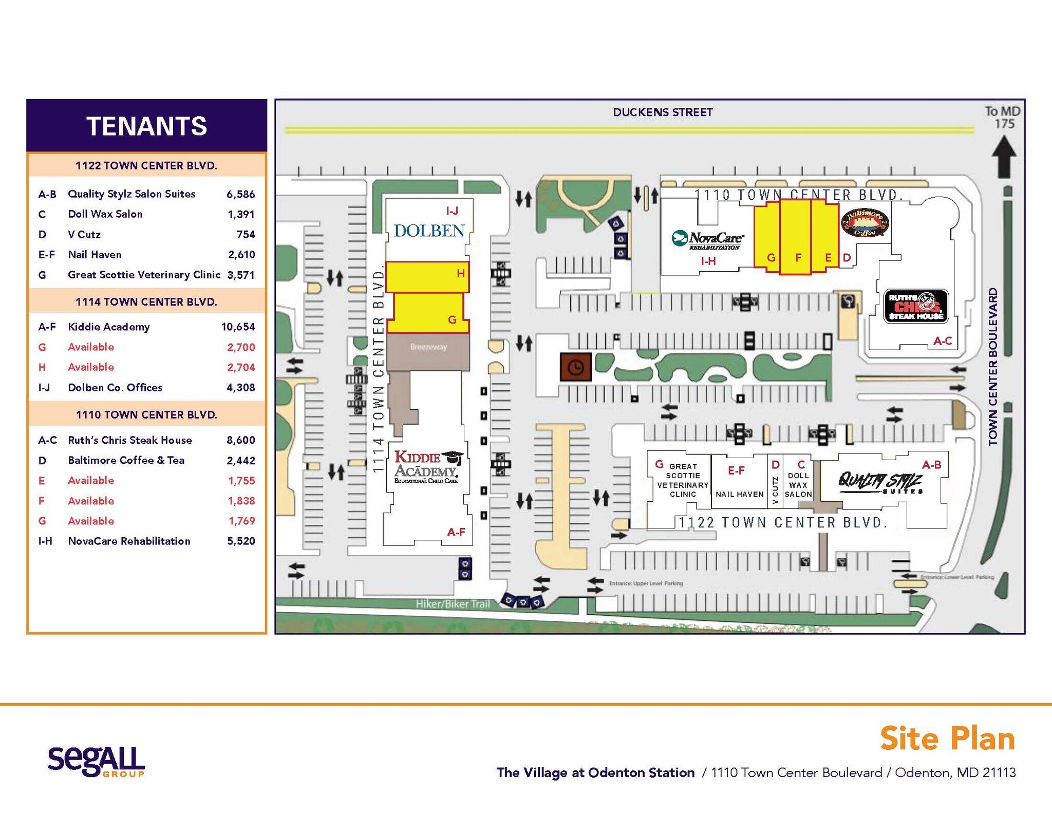 1415 Duckens St, Odenton, MD for lease Site Plan- Image 1 of 1