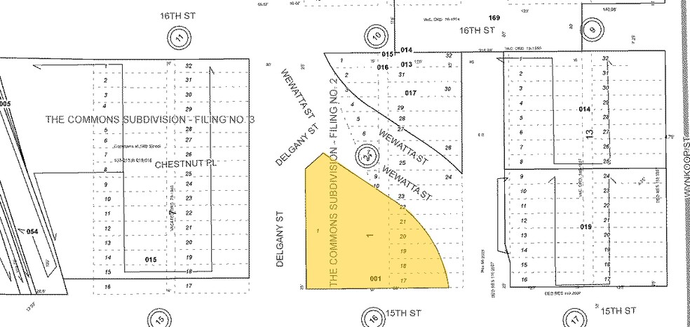 1551 Wewatta St, Denver, CO for lease - Plat Map - Image 2 of 5