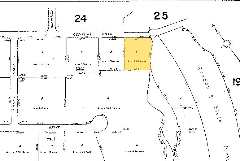 30 W Century Rd, Paramus, NJ for sale - Plat Map - Image 3 of 7