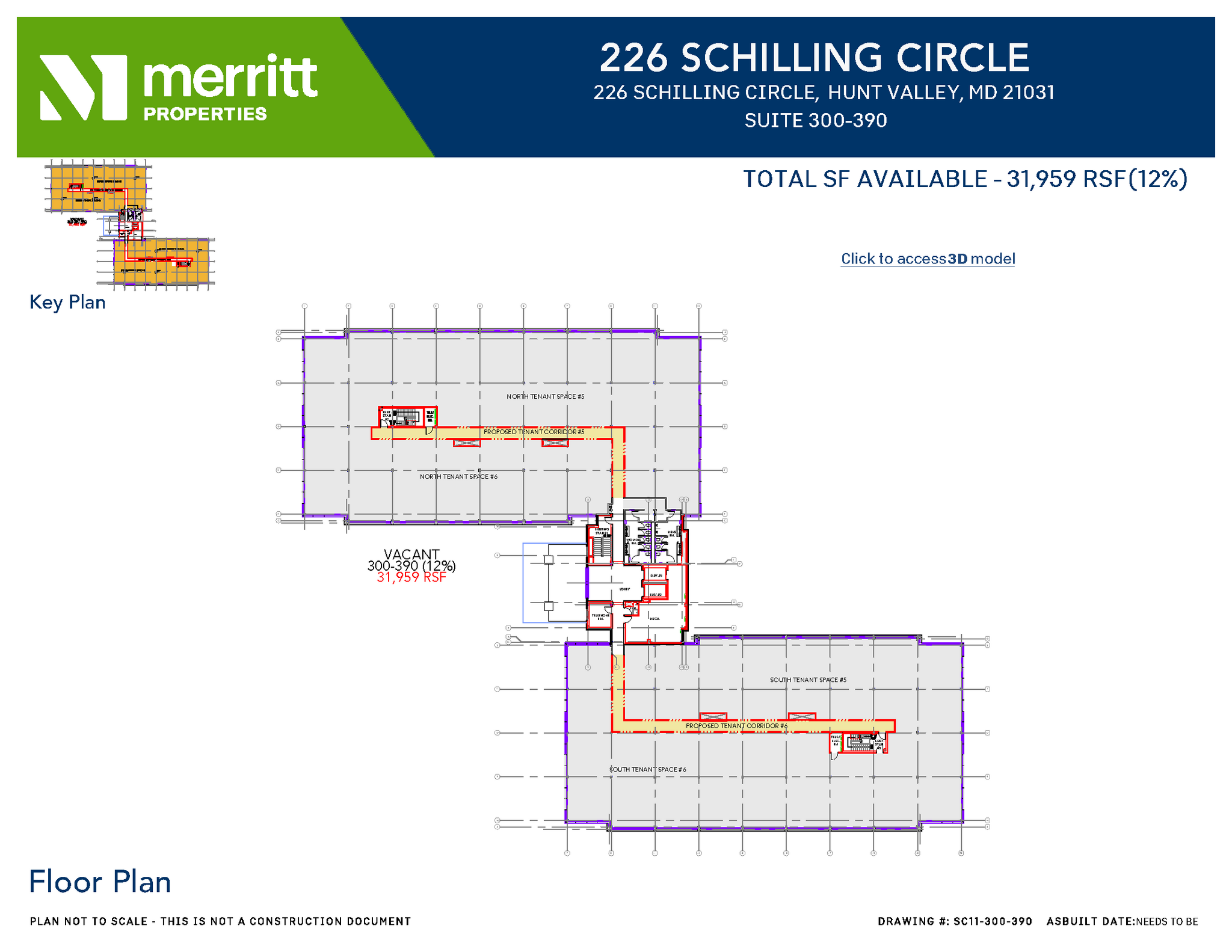 215 Schilling Cir, Hunt Valley, MD for lease Floor Plan- Image 1 of 2