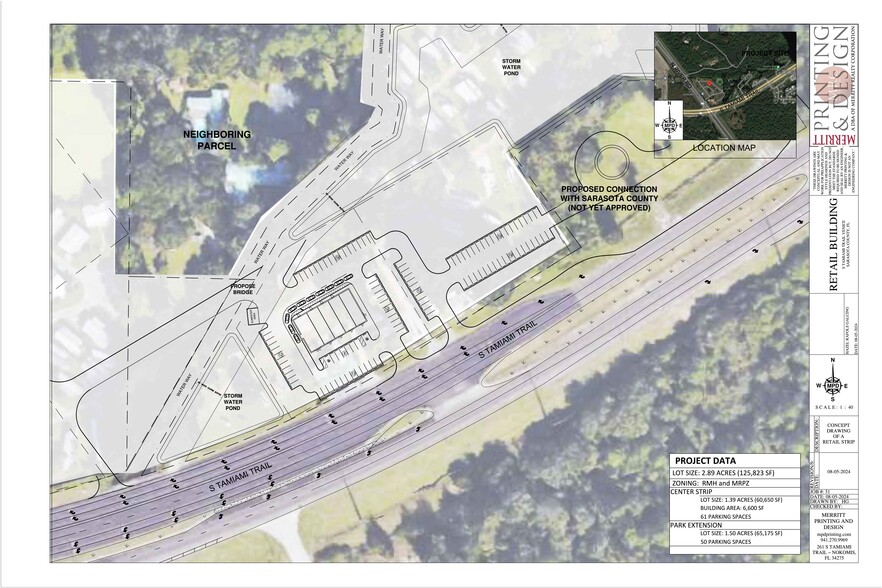 9071 S Tamiami Trl, Venice, FL for lease - Site Plan - Image 1 of 2