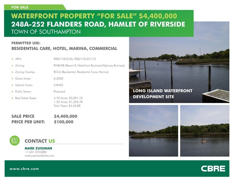 248A-252 Flanders Rd, Riverhead, NY for sale - Building Photo - Image 1 of 1