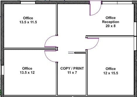 1480 E Bethany Home Rd, Phoenix, AZ for lease Floor Plan- Image 1 of 1