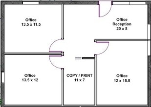 1480 E Bethany Home Rd, Phoenix, AZ for lease Floor Plan- Image 1 of 1