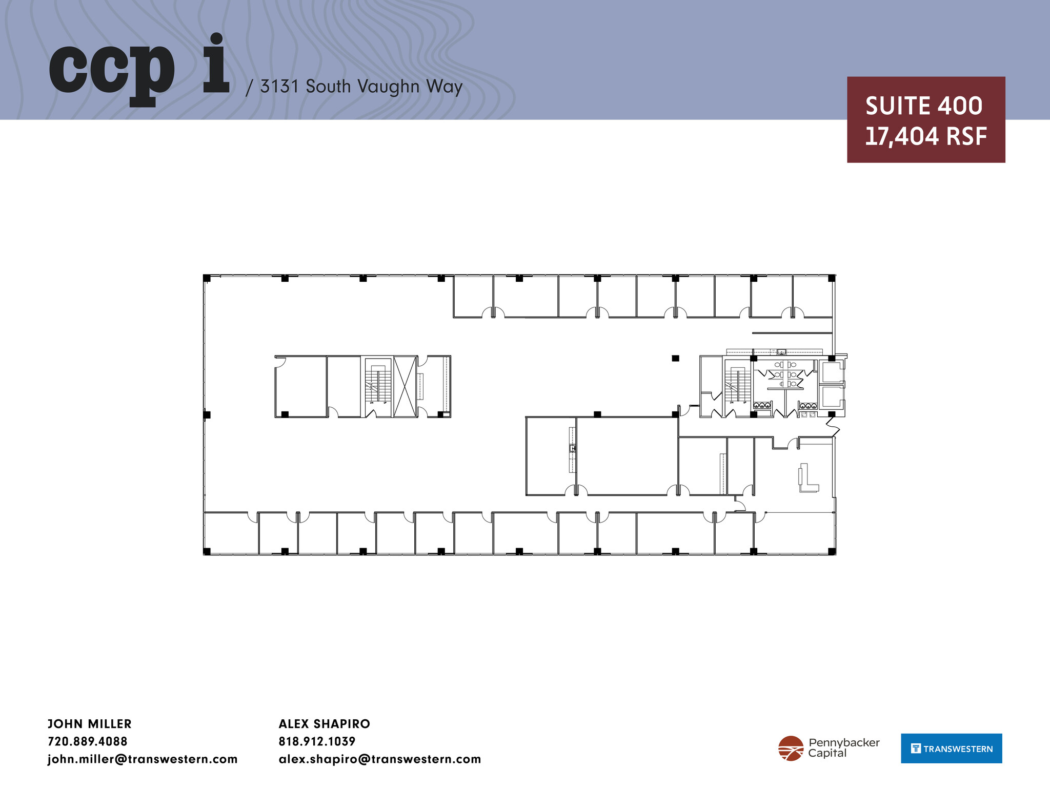 3131 S Vaughn Way, Aurora, CO for lease Floor Plan- Image 1 of 2