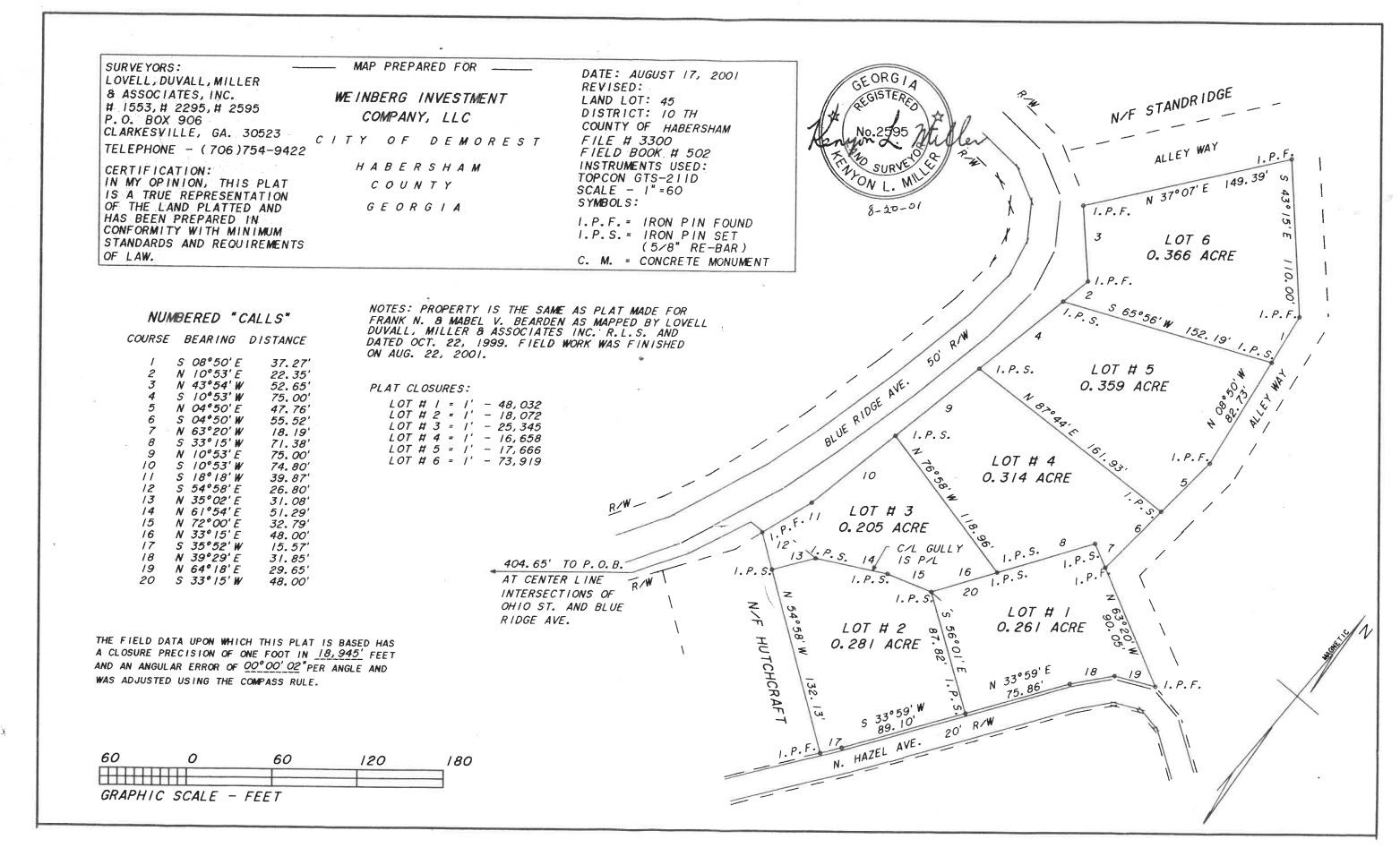 Blueridge Dr, Demorest, GA for sale Plat Map- Image 1 of 1