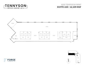 6100 Tennyson Pky, Plano, TX for lease Floor Plan- Image 1 of 3