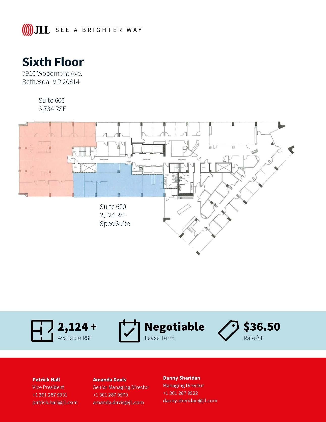 7910 Woodmont Ave, Bethesda, MD for lease Floor Plan- Image 1 of 1